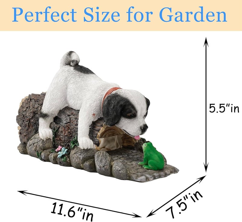 Euiroet Funny Dog Gutter Downspout Statue, Splash Block, Eco-Friendly Resin Decorative Gutter Extension Downspout, 3x4 Inch Gutter Extender Diverter, Rain Gutter Guard, Ideal Outdoor Gift - Image 5